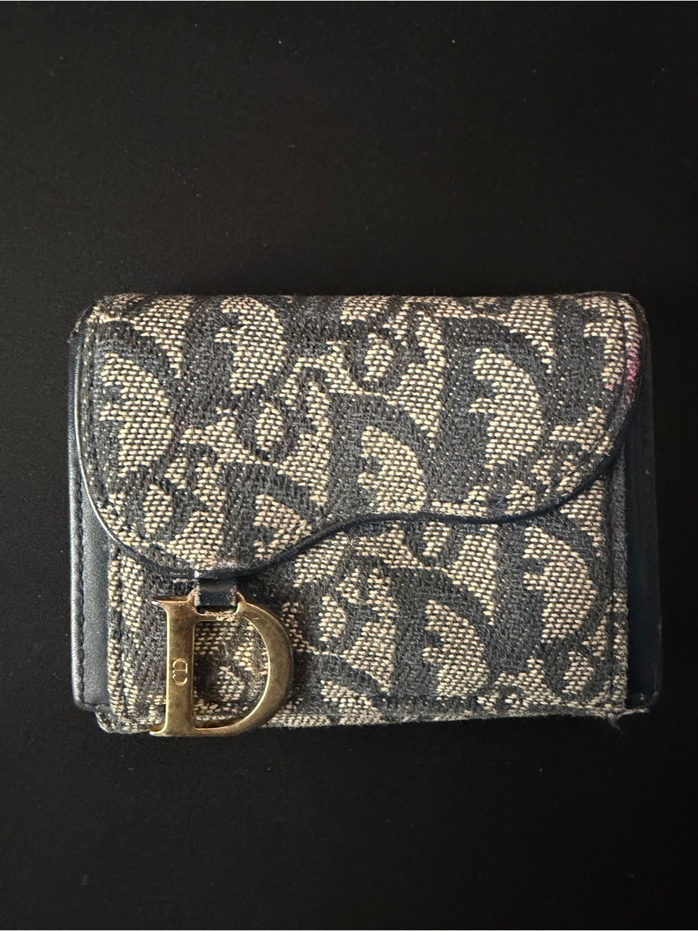 Authentic Vintage Dior Trotter Saddle Wallet